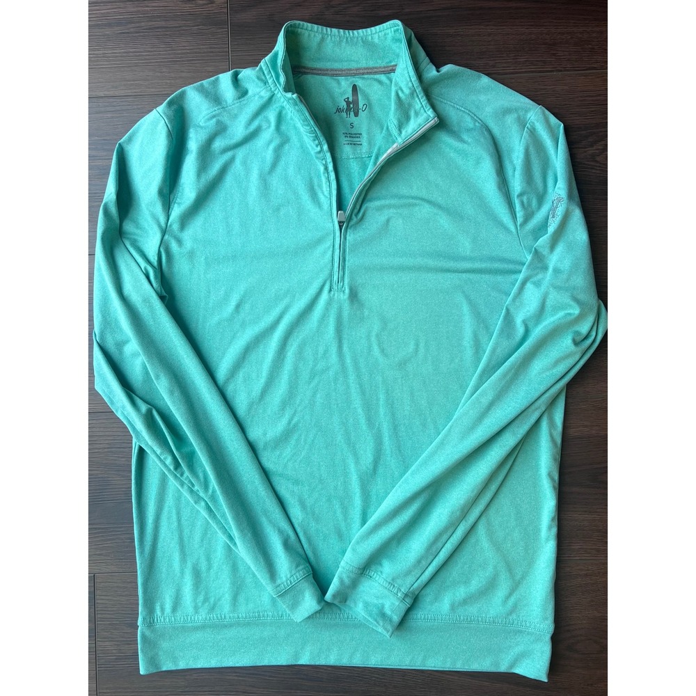 Johnnie-O Mens S Quarter Zip Pullover Green Wedgewood Country Club Golf Top